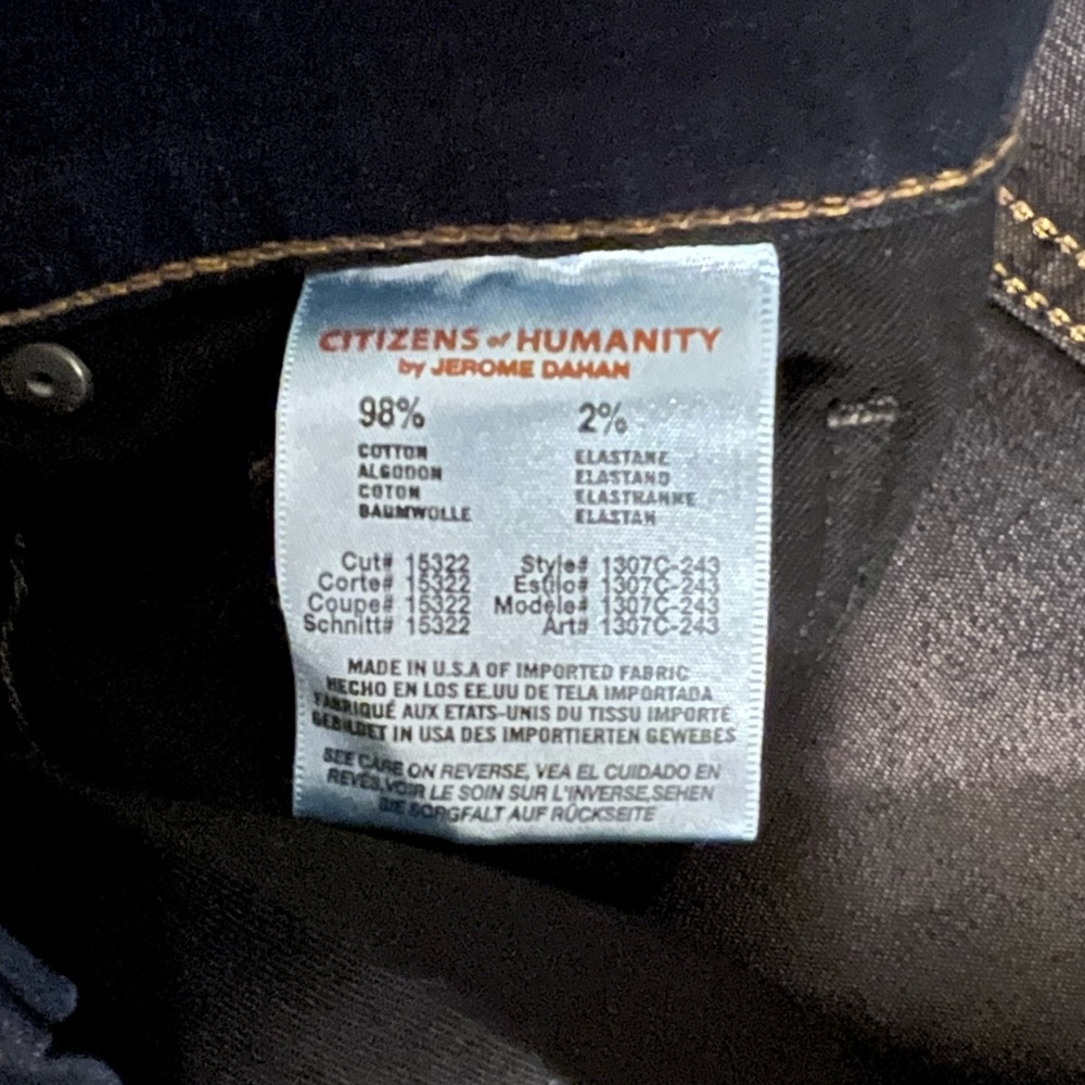 NWT Citizens of Humanity - Amber Medium Rise Bootcut size 28 - Picture 9 of 10
